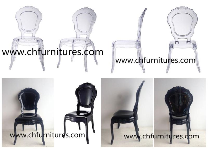 White and Blue or Transparant Dining Room Arms Belle Epoque Princess Chair (YC-P31-1)