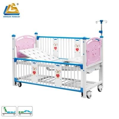 Deluxe Two Function Manually Operated Children Hospital Bed