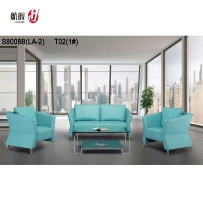 European Modern Leisure Office Leather Sofa Furniture Set