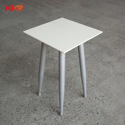 Restaurant Resin Stone Acrylic Solid Surface Coffee Table Tops Restaurant Dining Table and Chair