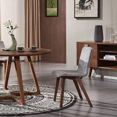 Italian Fashion Wooden Hotel Furniture Fabric Dining Chair Promotion Items