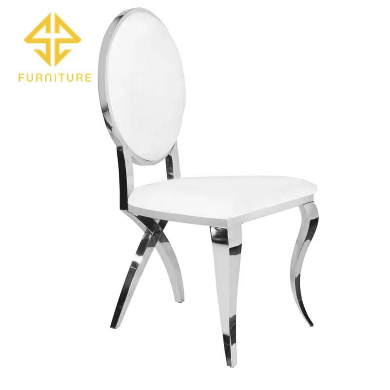 Classic High Quality Stainless Steel Velvet Dining Chairs for Wedding Receptions
