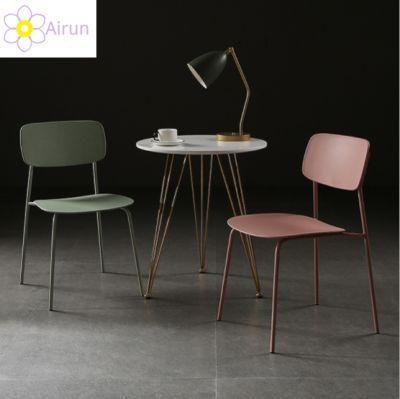 Home Furniture Dining Chairs for Sale Industrial Restaurant Furniture Chairs Stacking Metal Industrial Dining Chair