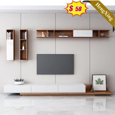 2022 Hot Sell Star Factory Quality Furniture Wooden Modern TV Stand Set Coffee Table