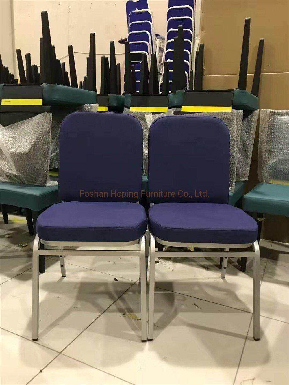 Professional Banquet Chair for Restaurant Conference Catholic Chapel Chair Interlocking Padded Side Back Pocket Bookcase Pulpit Church Chair