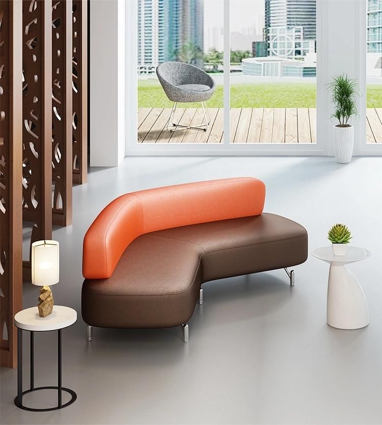 Popular Hot Sell Customized Designer Office Fabric Leather Modular Sofa for Hotel Library