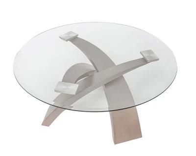 Hot Selling Home Furniture Kitchen Table Cafe Table Dining Tables with Glass Top