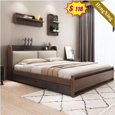 Modern Bedroom Furniture Wooden High Performance Non-Adjustable Bed