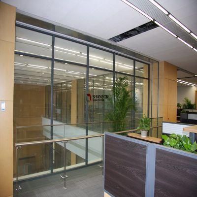 Shaneok Factory Price Glazed Glass Office Partition Wall