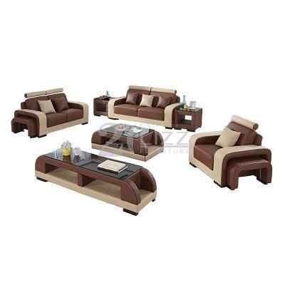 Chinese Manufacturer Home Furniture Lounges Suite Modern Leather Sofa