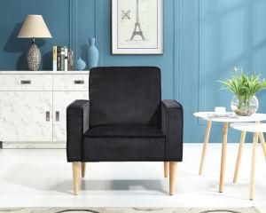 Modern Tufted Fabric Office Single Arm Sofa Chair