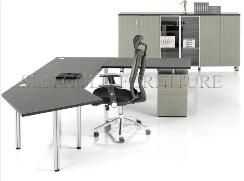 New Design Metal Fram Office Desk L Shaped Executive Office Furniture Office Desk