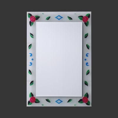Home Decorative Bathroom Make up Resin with Shelf Double Layer Mirror