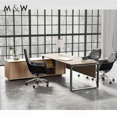 New Arrival Melamine Executive Desk Manager Table Design Manager Executive Desk Luxury Wooden Office Furniture