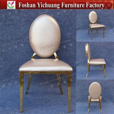 High Class Wholesale Wedding Royal Leather Chair Stainless Steel (YC-ZS25)
