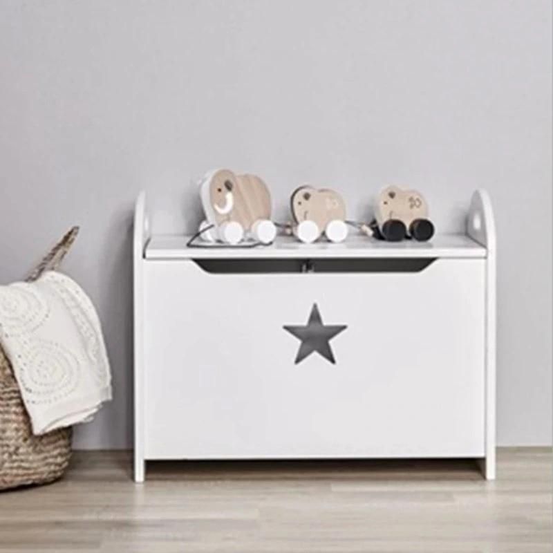 Kids Bedroon Furniture White Toy Storge Cabinet Bedside Cabinet Night Table Nightstand