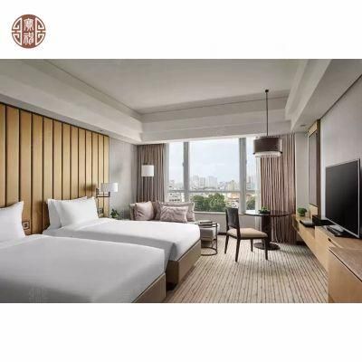 Customized Sheraton 5 Star Hotel Bedroom Furniture with Fixed Furniture