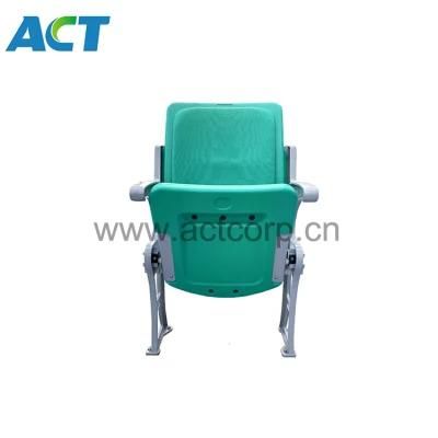 Padded Flip up Stadium Chair with Armrest Foldable Tip up Chair Seats for Soccer Stadium