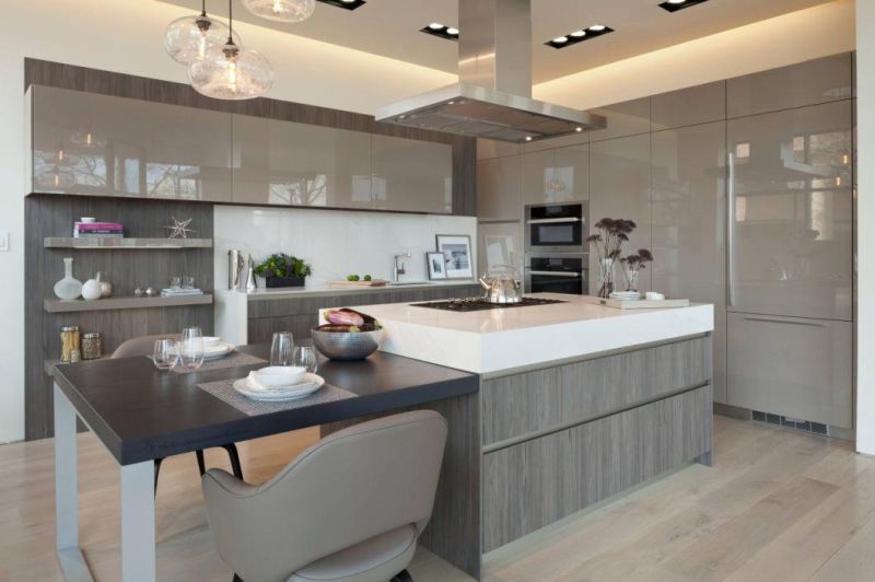 High Quality Modern High Glossy Restaurant Equipment Kitchen Furniture