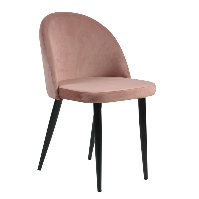 High Quality Master Design Dining Room Furniture Upholstery Fabric Velvet Round Back Dining Chair