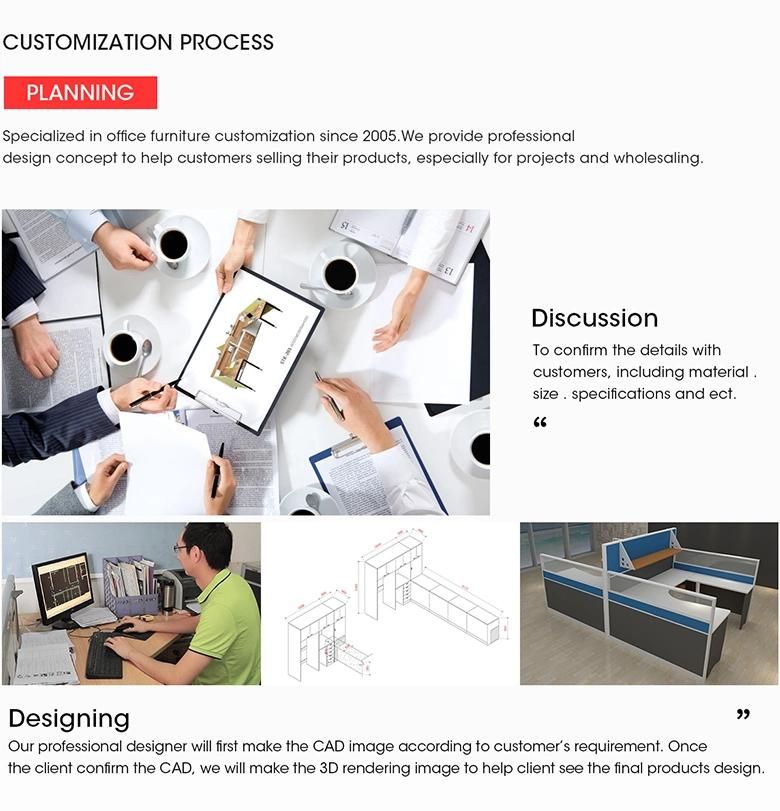 Modern Office Furniture L Shaped Call Center Cubicle Workstation Table