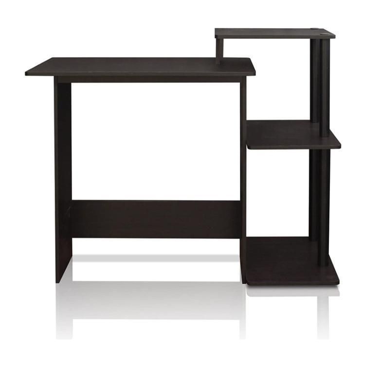 Office Desk with 2-Tier Storage Shelves 47 Inch Computer Desk Modern PC Laptop Workstation Study Working Writing Desk