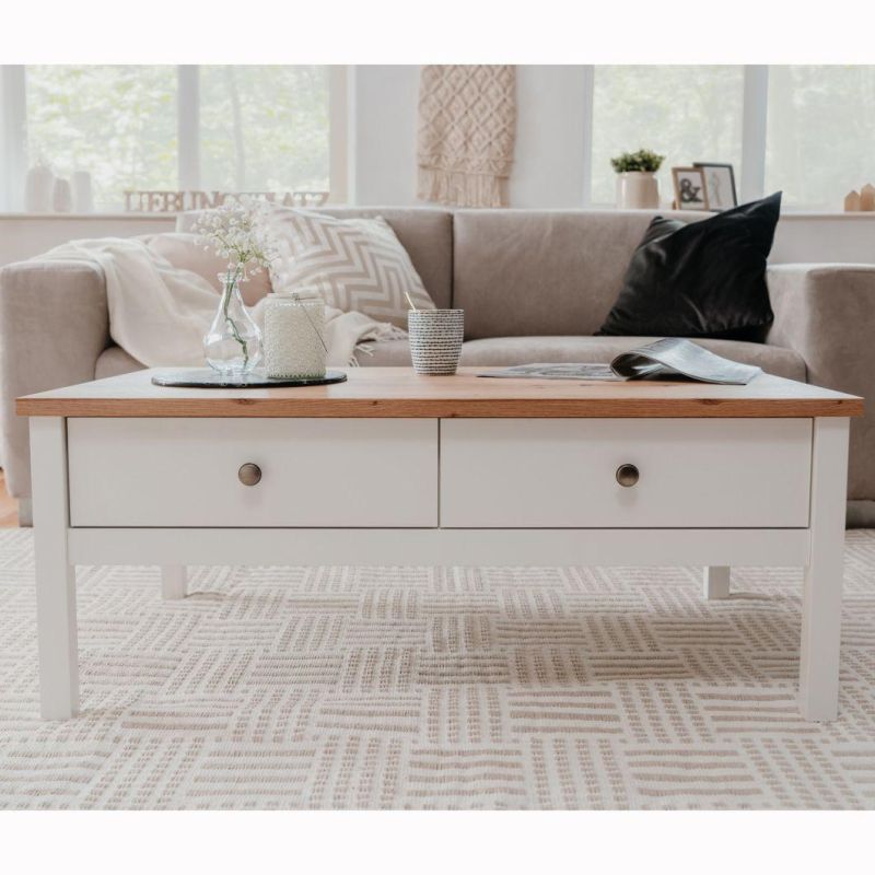 Nova Modern Living Room Furniture Coffee Table MDF Coffee Table with Drawers