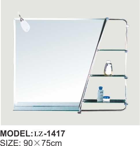 High Quality Silver Decorative Bathroom Mirror with Light