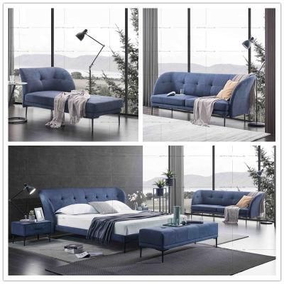 Hot Sale Latest Modern Design Beds King Double Bed Sofa Bed Upholstered Bed Home Furniture Bedroom Furniture in Classic Style