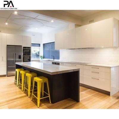 Custom Made Furniture Design Modular L-Shaped High Gloss Modern Kitchen Cabinets