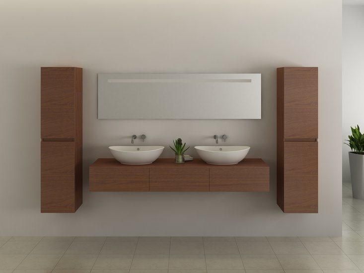 2022 Modern New Design Bathroom Furniture with Double Sink