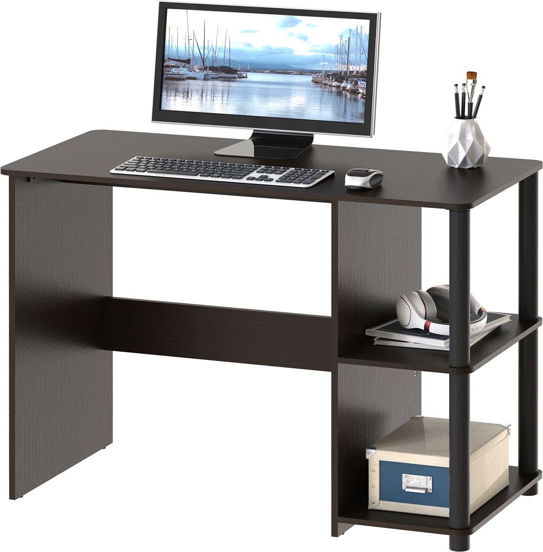 Home Office Computer Desk with Shelves, Espresso