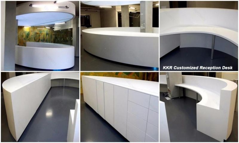 High Quality Bar Counter Office White Reception Desk