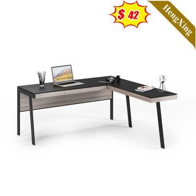 Modern Design Luxury Modern Office Furniture L Shape Laptop Computer Table Executive Desk