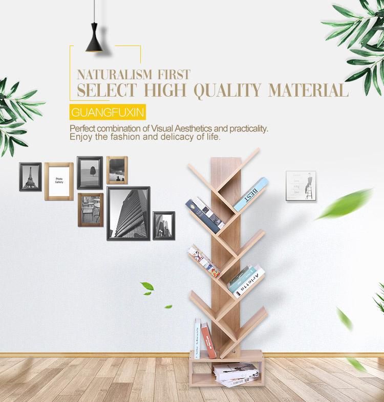 Wholesale High Quality Tree Shaped Modern Wood Book Shelf Cheap Tree Bookshelf