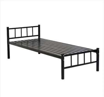 Hot Sale Easy Install Military Metal Steel Staff Dormitory Single Bed