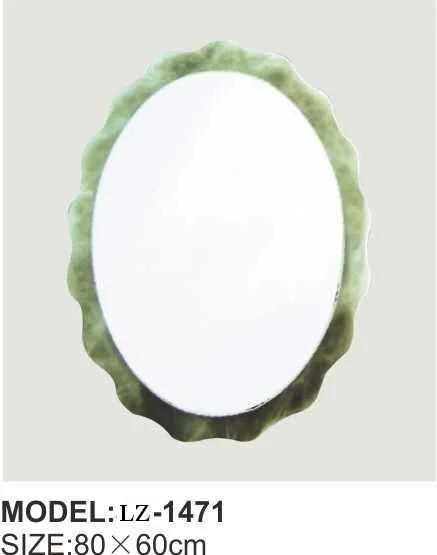 Oval Fuzzy Border Modern Design Bathroom Mirror Furniture