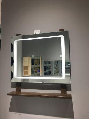 Hotel Project Modern Furnityre Wall Mounted LED Lighted Bathroom Mirror with Defogger