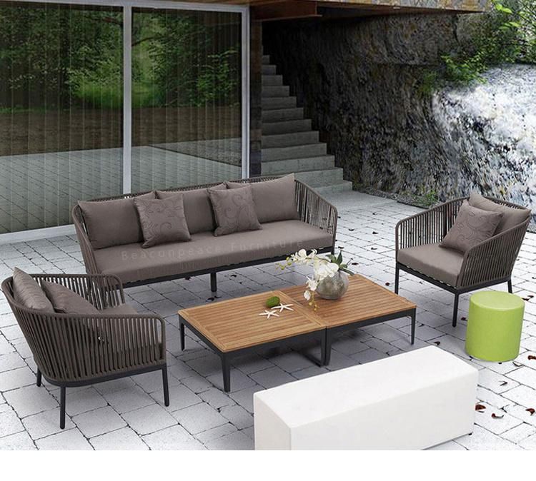 Garden Aluminum Furniture Home Modern Outdoor Chair Patio Sofa Sectional with Table