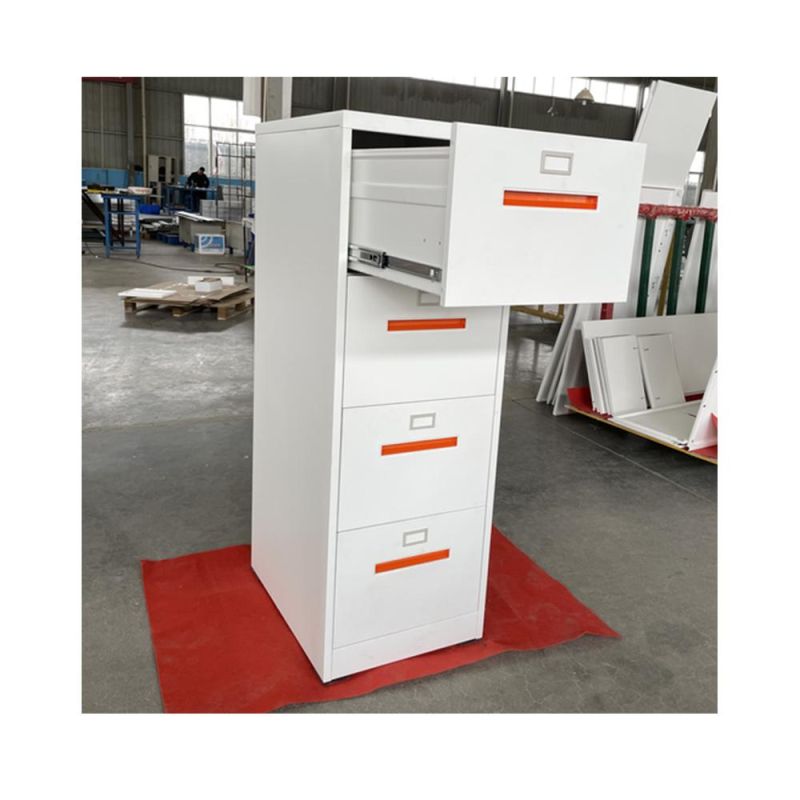 Fas-001-4D Modern Vertical Steel Filing Storage Metal File Cabinet with 4 Drawers for Office Use