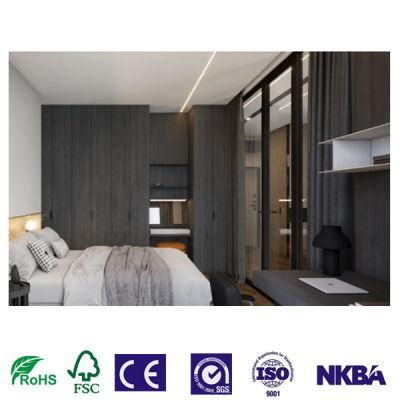 High Quality Customized Shape Apartment Villa Hotel Solid Wood PVC HPL Wardrobes Cabinet for Sale