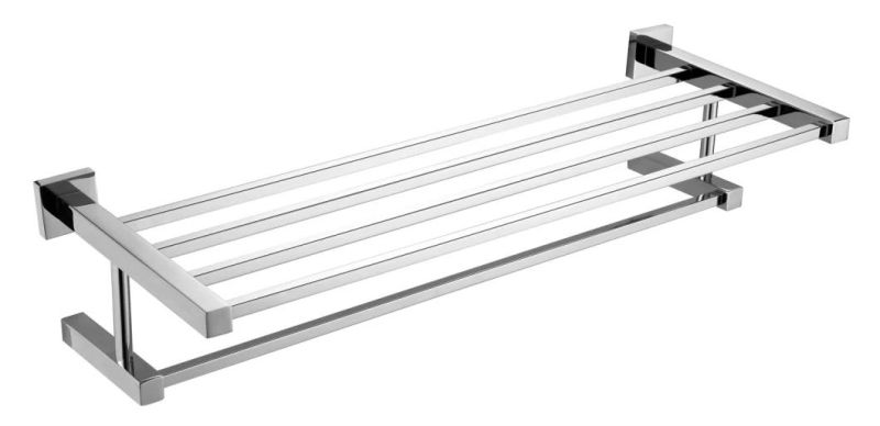 Hotel Towel Shelf Stainless Steel Modern Wall Mounted Towel Rack