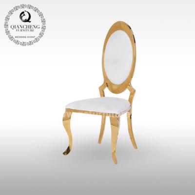 European Style Modern Golden Metal Dining Room Chair Sets