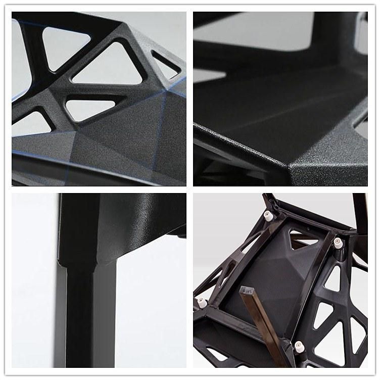 Fashion Model Design Metal Legs PP Cover Colors Available Plastic Chair for Dining Room