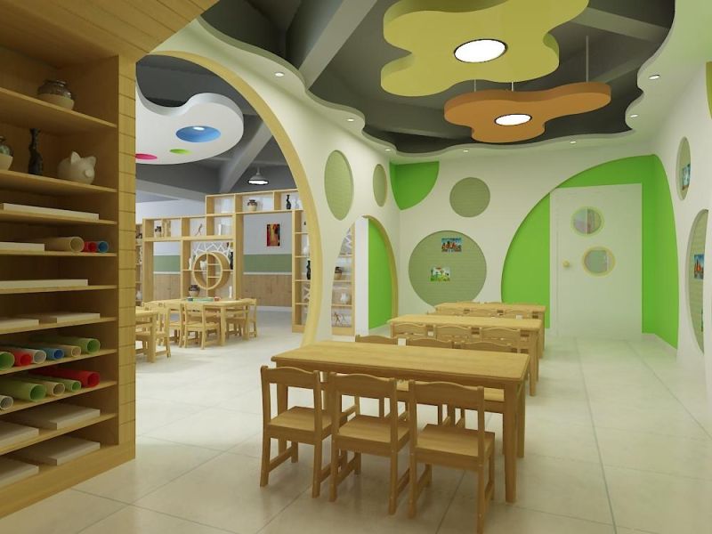 Modern Kids School Classroom Furniture, Preschool Student Furniture, Children Care Center Children Furniture, Kindergarten Wood Furniture