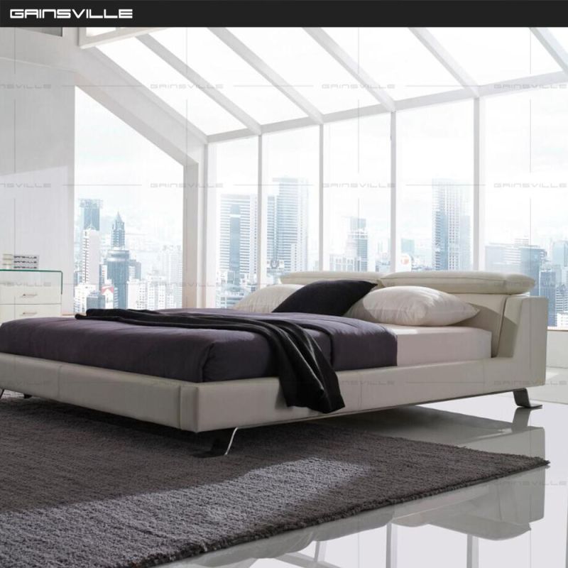Contemporary Home Bedroom Furniture Queen Beds with Metal Legs