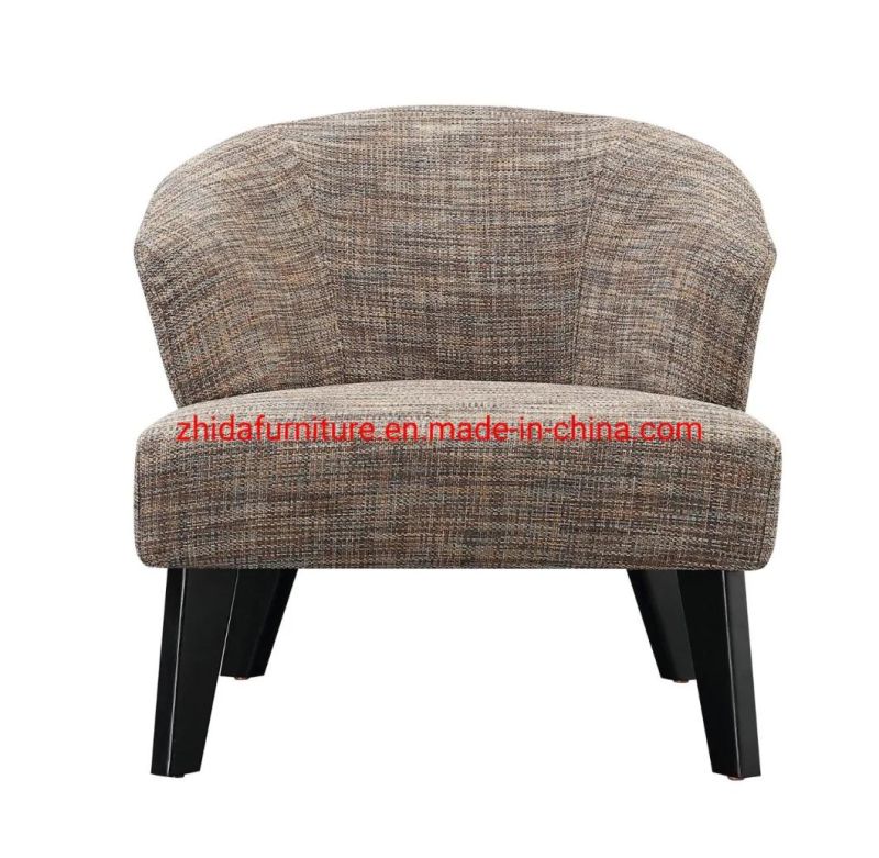 Hotel Lobby Reception Area Wooden Fabric Chair for Public Area