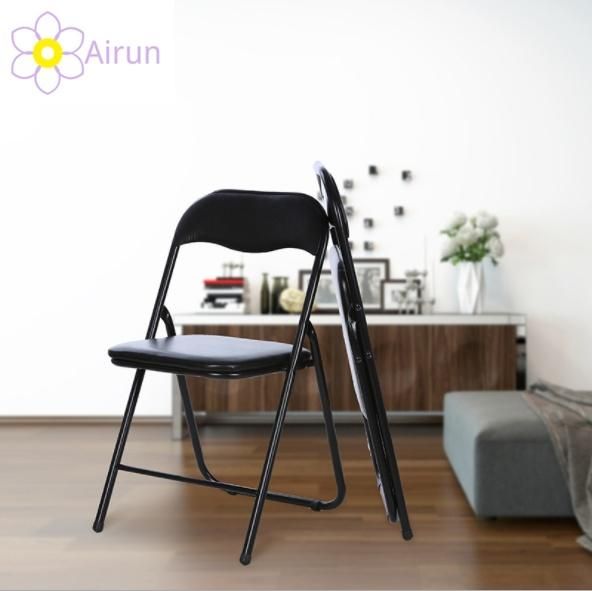 Wholesale Simple Computer Conference Casual Fashion Office Backrest Metal Folding Dining Chair