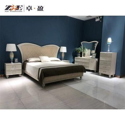 Modern Fabric Design Hotel Furniture Bedroom Set Wooden Bed