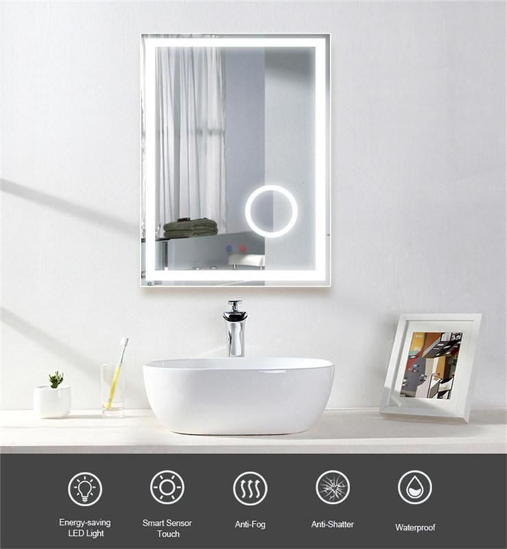 Home Decoration High Quality Bathroom Mirror with 5X Magnifying Mirror